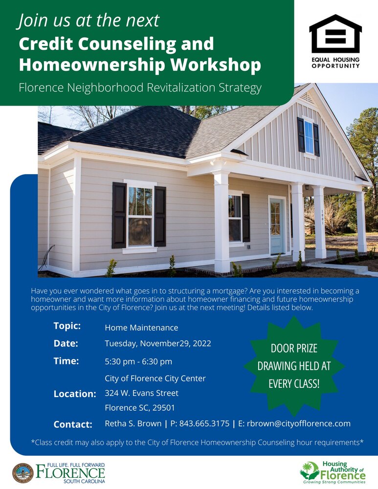 Credit Counseling and Homeownership Workshop Flyer