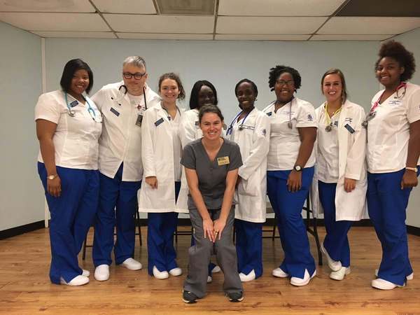 Group photo of nursing students