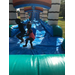 Kids playing on inflatable slide